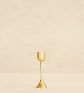 Load image into Gallery viewer, Elizabeth Candle Holder Gold Mid