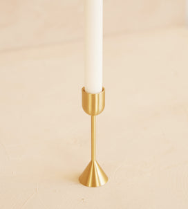 Load image into Gallery viewer, Elizabeth Candle Holder Gold Mid