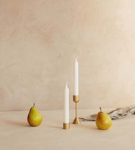 Load image into Gallery viewer, Audrey Pillar Candle Holder Gold
