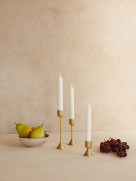 Elizabeth Candle Holder Gold Trio