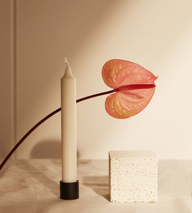 Load image into Gallery viewer, Audrey Pillar Candle Holder Black
