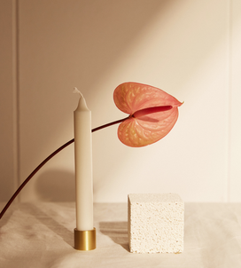Load image into Gallery viewer, Audrey Pillar Candle Holder Gold
