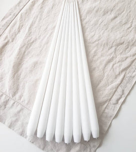 Load image into Gallery viewer, Ester &amp; Erik Taper Candle 22cm Pure White Pack of 2
