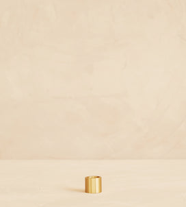 Load image into Gallery viewer, Audrey Pillar Candle Holder Gold
