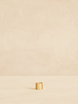 Audrey Pillar Candle Holder Gold