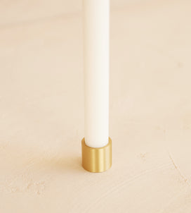 Load image into Gallery viewer, Audrey Pillar Candle Holder Gold
