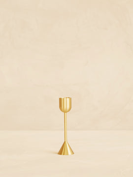 Elizabeth Candle Holder Gold Mid