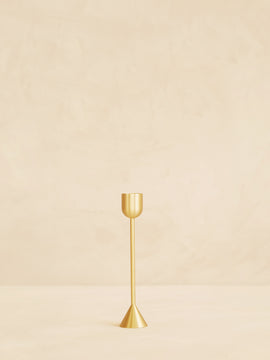 Elizabeth Candle Holder Gold Tall
