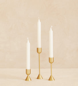Load image into Gallery viewer, Elizabeth Candle Holder Gold Trio
