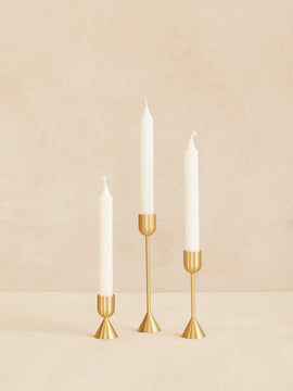 Elizabeth Candle Holder Gold Trio